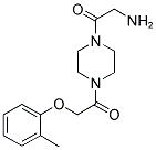 1-[4-(2-Amino-acetyl)-piperazin-1-yl]-2-o-tolyloxy-ethanone 结构式
