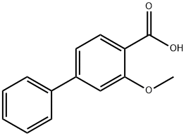 2-甲氧基-4-苯基苯甲酸 结构式