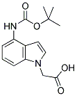 (4-TERT-BUTOXYCARBONYLAMINO-INDOL-1-YL)-ACETIC ACID 结构式