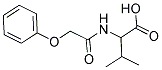 3-METHYL-2-[(PHENOXYACETYL)AMINO]BUTANOIC ACID 结构式