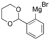 2-(1,3-DIOXAN-2-YL)PHENYLMAGNESIUM BROMIDE 结构式