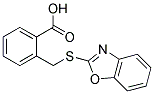 2-[(1,3-BENZOXAZOL-2-YLTHIO)METHYL]BENZOIC ACID 结构式