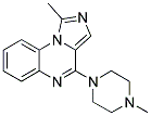 1-METHYL-4-(4-METHYLPIPERAZIN-1-YL)IMIDAZO[1,5-A]QUINOXALINE 结构式