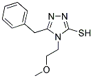 5-BENZYL-4-(2-METHOXYETHYL)-4H-1,2,4-TRIAZOLE-3-THIOL 结构式