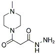 3-(4-METHYL-PIPERAZIN-1-YL)-3-OXO-PROPIONIC ACID HYDRAZIDE 结构式