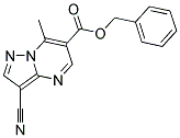 BENZYL 3-CYANO-7-METHYLPYRAZOLO[1,5-A]PYRIMIDINE-6-CARBOXYLATE 结构式