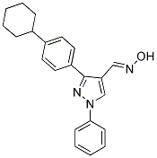 3-(4-CYCLOHEXYLPHENYL)-1-PHENYL-1H-PYRAZOLE-4-CARBALDEHYDE OXIME 结构式