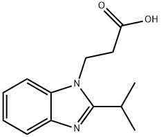 3-(2-ISOPROPYL-BENZOIMIDAZOL-1-YL)-PROPIONIC ACID 结构式