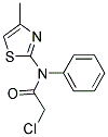 2-CHLORO-N-(4-METHYL-THIAZOL-2-YL)-N-PHENYL-ACETAMIDE 结构式