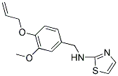 N-[4-(ALLYLOXY)-3-METHOXYBENZYL]-1,3-THIAZOL-2-AMINE 结构式