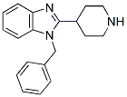 1-BENZYL-2-PIPERIDIN-4-YL-1H-BENZOIMIDAZOLE 结构式