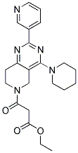 3-OXO-3-(4-PIPERIDIN-1-YL-2-PYRIDIN-3-YL-7,8-DIHYDRO-5H-PYRIDO[4,3-D]PYRIMIDIN-6-YL)-PROPIONIC ACID ETHYL ESTER 结构式
