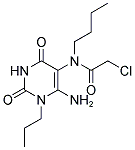 N-(6-AMINO-2,4-DIOXO-1-PROPYL-1,2,3,4-TETRAHYDROPYRIMIDIN-5-YL)-N-BUTYL-2-CHLOROACETAMIDE 结构式