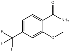 2-甲氧基-4-(三氟甲基)苯甲酰胺 结构式