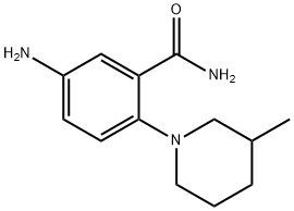 5-AMINO-2-(3-METHYL-PIPERIDIN-1-YL)-BENZAMIDE 结构式