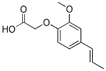(2-METHOXY-4-PROPENYL-PHENOXY)-ACETIC ACID 结构式