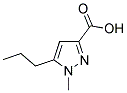 1-METHYL-5-PROPYL-1H-PYRAZOLE-3-CARBOXYLIC ACID 结构式