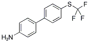 4'-[(TRIFLUOROMETHYL)THIO]-1,1'-BIPHENYL-4-AMINE 结构式