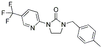 1-(4-METHYLBENZYL)-3-[5-(TRIFLUOROMETHYL)PYRIDIN-2-YL]IMIDAZOLIDIN-2-ONE 结构式