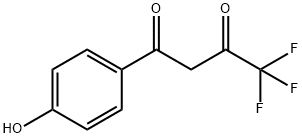 4,4,4-三氟-1-(4-羟基苯基)丁-1,3-二酮 结构式