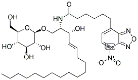 C6 NBD-SPHINGOSINE, B-D-GLUCOSYL 结构式