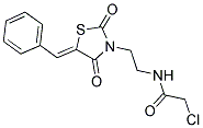 N-[2-(5-BENZYLIDENE-2,4-DIOXO-THIAZOLIDIN-3-YL)-ETHYL]-2-CHLORO-ACETAMIDE 结构式