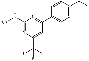 4-(4-乙基苯基)-2-肼基-6-(三氟甲基)-嘧啶 结构式