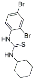 N-CYCLOHEXYL-N'-(2,4-DIBROMOPHENYL)THIOUREA 结构式