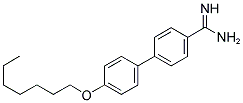 4'-HEPTYLOXY-BIPHENYL-4-CARBOXAMIDINE 结构式
