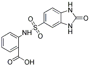 2-(2-OXO-2,3-DIHYDRO-1H-BENZOIMIDAZOLE-5-SULFONYLAMINO)-BENZOIC ACID 结构式