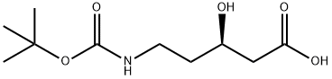 (R)-5-((叔丁氧羰基)氨基)-3-羟基戊酸 结构式