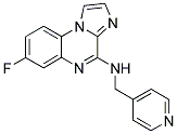 7-FLUORO-N-(PYRIDIN-4-YLMETHYL)IMIDAZO[1,2-A]QUINOXALIN-4-AMINE 结构式