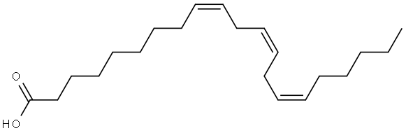 9(Z),12(Z),15(Z)-HENEICOSATRIENOIC ACID 结构式