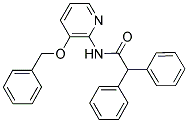 2,2-DIPHENYL-N-(3-(PHENYLMETHOXY)(2-PYRIDYL))ETHANAMIDE 结构式