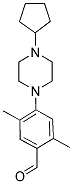 4-(4-CYCLOPENTYLPIPERAZIN-1-YL)-2,5-DIMETHYLBENZALDEHYDE 结构式