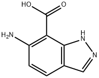 6-氨基-1H-吲唑-7-甲酸 结构式