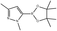 1,3-二甲基-1H-吡唑-5-硼酸频哪醇酯 结构式