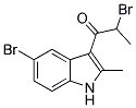 2-BROMO-1-(5-BROMO-2-METHYL-1H-INDOL-3-YL)-PROPAN-1-ONE 结构式