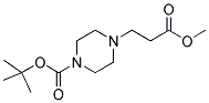4-(2-METHOXYCARBONYL-ETHYL)-PIPERAZINE-1-CARBOXYLIC ACID TERT-BUTYL ESTER 结构式