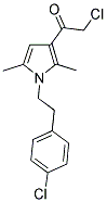 2-CHLORO-1-[1-[2-(4-CHLOROPHENYL)ETHYL]-2,5-DIMETHYL-1H-PYRROL-3-YL]ETHANONE 结构式