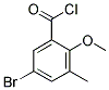 5-bromo-2-methoxy-3-methylbenzoyl chloride 结构式