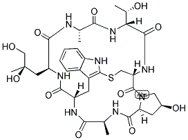 鬼笔环肽(香豆素标记) 结构式