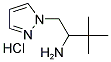3,3-二甲基-1-(1H-吡唑-1-基)丁-2-胺盐酸盐 结构式