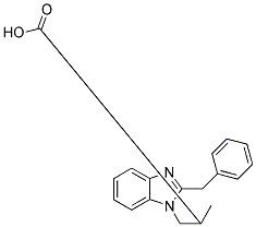 3-(2-Benzyl-benzoimidazol-1-yl)-2-methyl-propionic acid 结构式