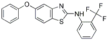 5-PHENOXY-N-[2-(TRIFLUOROMETHYL)PHENYL]-1,3-BENZOTHIAZOL-2-AMINE 结构式