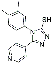 4-(3,4-DIMETHYLPHENYL)-5-PYRIDIN-4-YL-4H-1,2,4-TRIAZOLE-3-THIOL 结构式