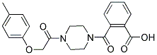 2-((4-[(4-METHYLPHENOXY)ACETYL]PIPERAZIN-1-YL)CARBONYL)BENZOIC ACID 结构式