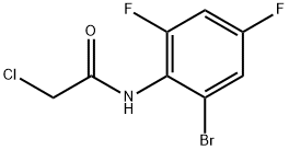 N-(2-溴-4,6-二氟-苯基)-2-氯-乙酰胺 结构式