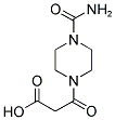 3-(4-CARBAMOYL-PIPERAZIN-1-YL)-3-OXO-PROPIONIC ACID 结构式