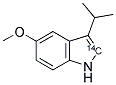 5-METHOXY-3-ISOPROPYLINDOLE, [2-14C] 结构式